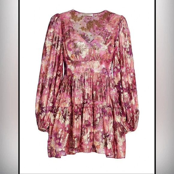 LOVESHACKFANCY
Wo Willis Puff-Sleeve Mini Dress - Pre Dawn Sky - Picture 1 of 5